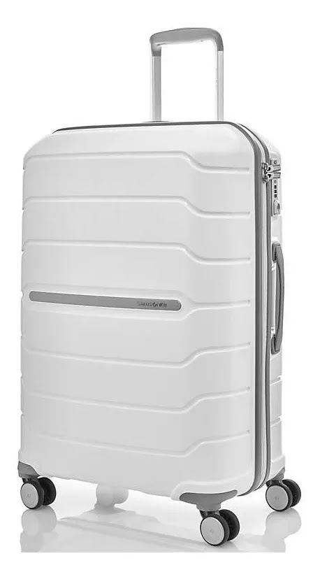 Valija Samsonite Octolite Rigida Tamaño Grande 8 Ruedas 360 Grados BLANCA