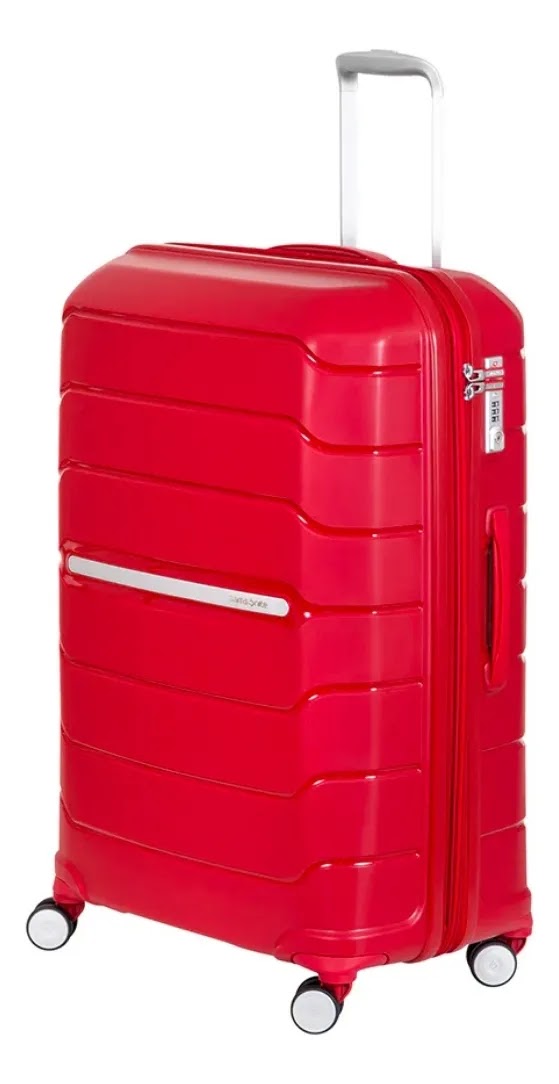 Valija Samsonite Octolite Rigida Tamaño Grande 8 Ruedas 360 Grados ROJA
