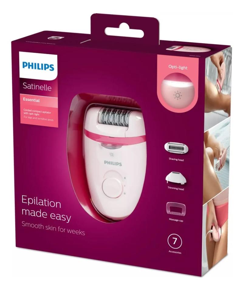 Depiladora Philips Satinelle Bre285/00 7 Accesorios Cable