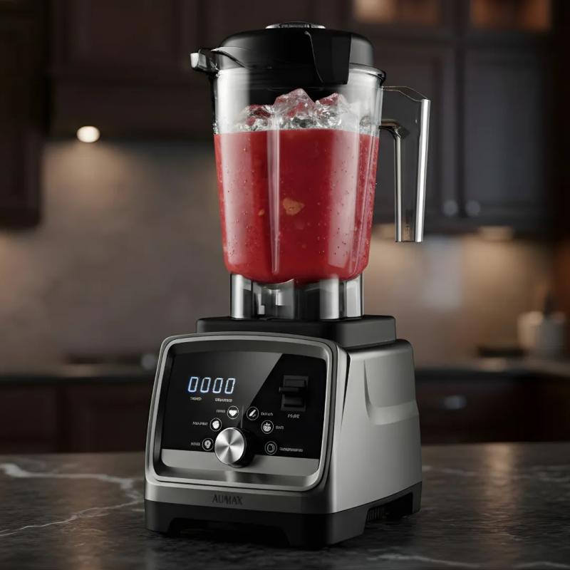 Licuadora Profesional AUMAX FORZA GRIS PLATA HS-228C 1600 WATTS