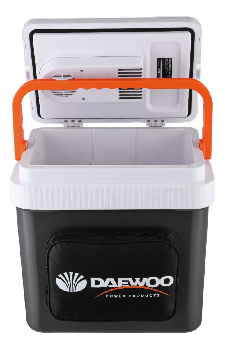 Conservadora Termoeléctrica Daewoo 24l Auto 12v 220v Dawc24l Color Gris
