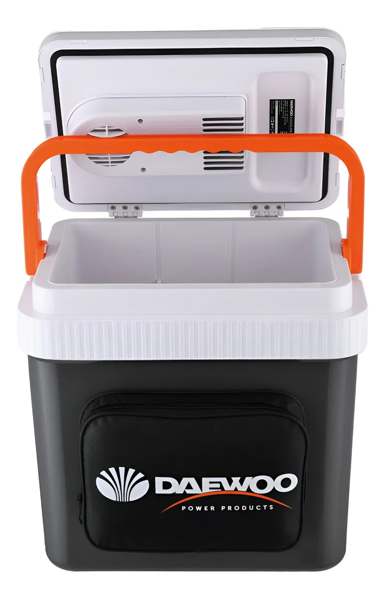 Conservadora Termoeléctrica Daewoo 24l Auto 12v 220v Dawc24l Color Gris
