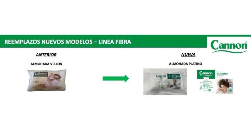 Almohada Cannon Vellón Platino 70x40