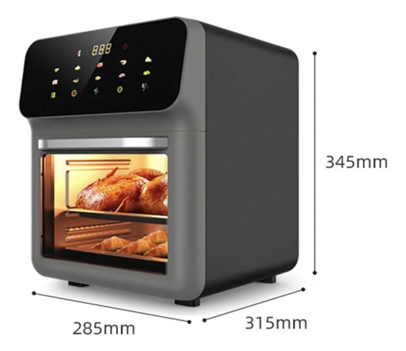 Freidora De Aire Embassy Ff1013 10 Lts 1500 W Digital Visor