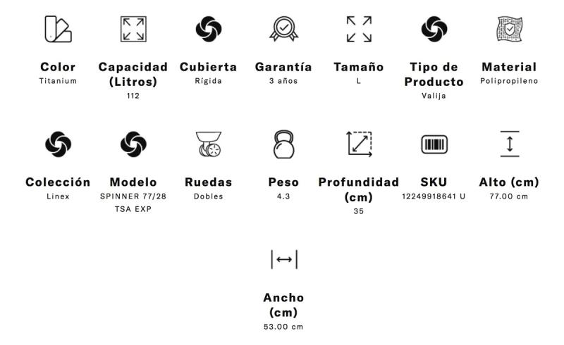 Valija American Tourister Linex Grande Expandible Gris Oscuro