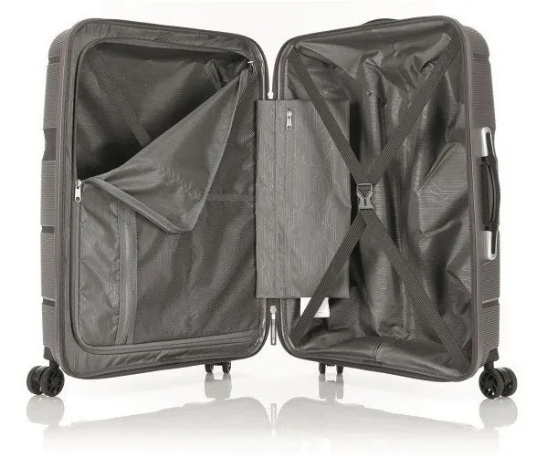 Valija American Tourister Linex Grande Expandible Gris Oscuro