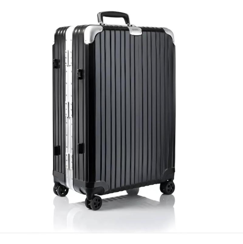 Valija Aumax Magna Black Silver Mediana 24 Marco De Aluminio