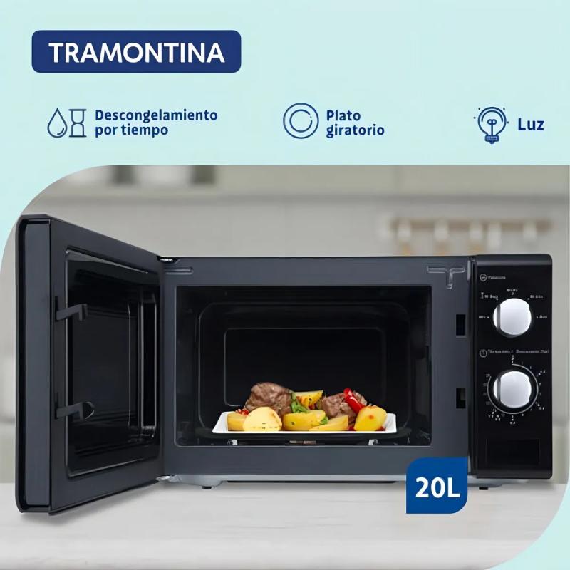 Microondas Tramontina Glass Cook 20 LITROS Mecanico PIH049515
