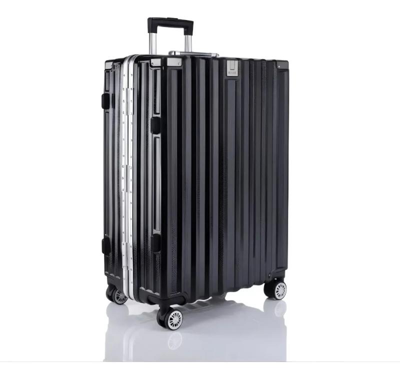 Valija Aumax Luxor Black Gunmetal Grande Marco De Aluminio Tsa