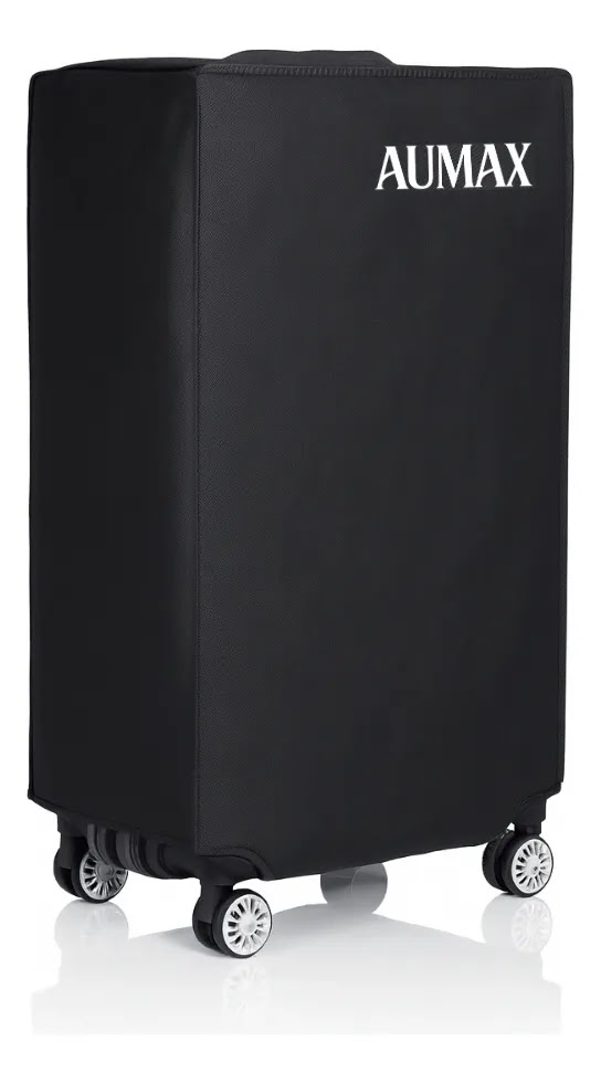 Valija Aumax Luxor Black Gunmetal Grande Marco De Aluminio Tsa