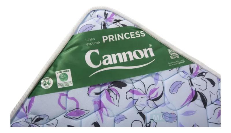 Colchon Cannon Princess 1 Plaza Alta Densidad 190X80X20