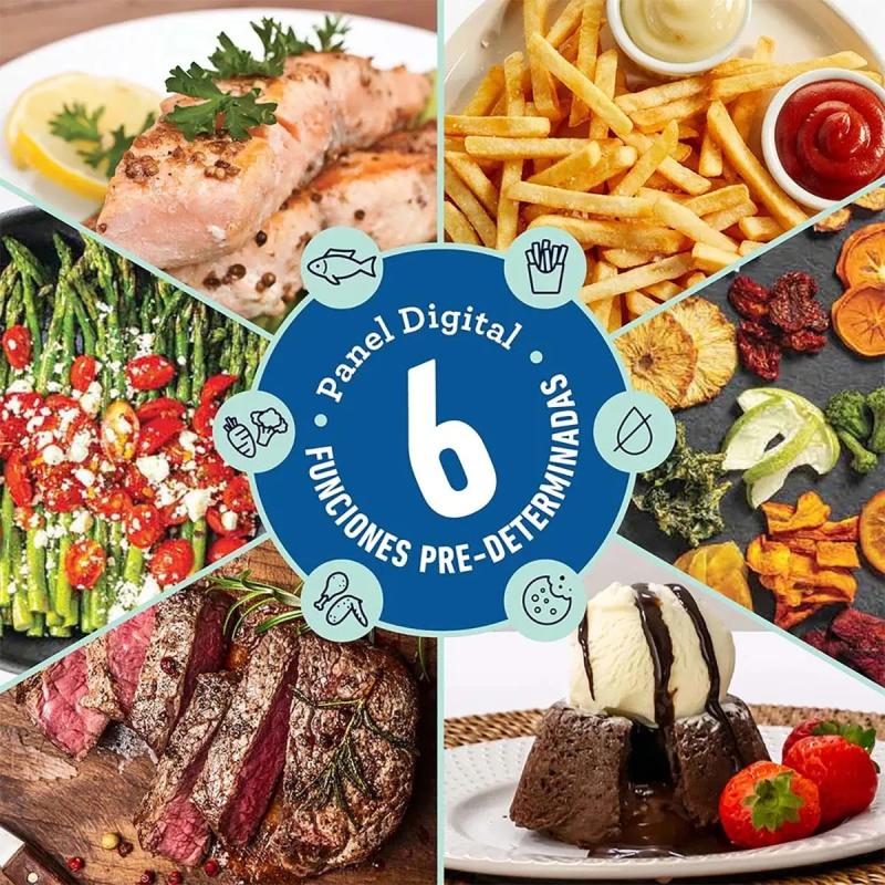 Freidora Sin Aceite Dual 7.6lts Oster Ckstaf7mcddf-054