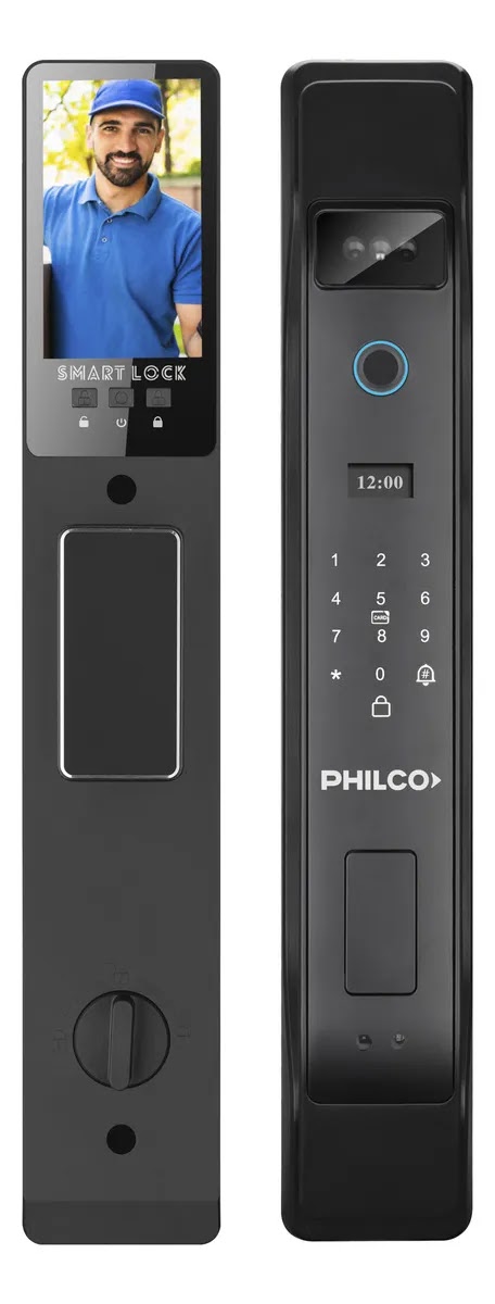 Cerradura Inteligente Philco SLP500 Wifi Reconocimiento Facial Tarjeta Llave