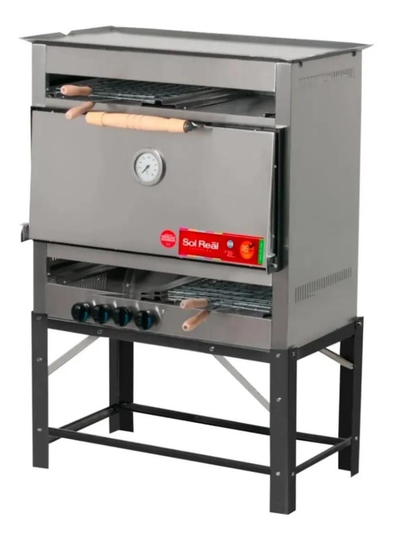 Horno Pizzero 8 Moldes Sol Real Carlitero Y Plancha