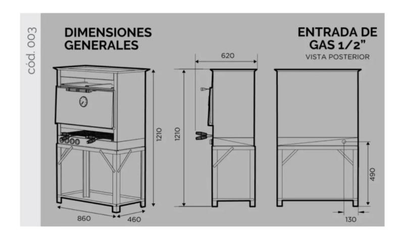 Horno Pizzero 8 Moldes Sol Real Carlitero Y Plancha