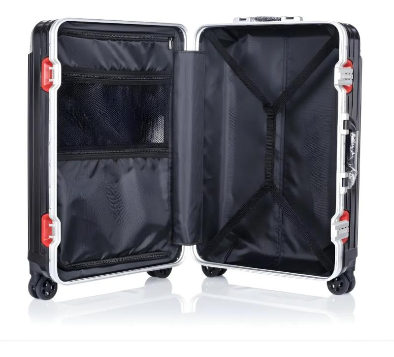 Valija Aumax Magna Red Silver Grande 28 Marco Aluminio 76x51x32 Cm Tsa