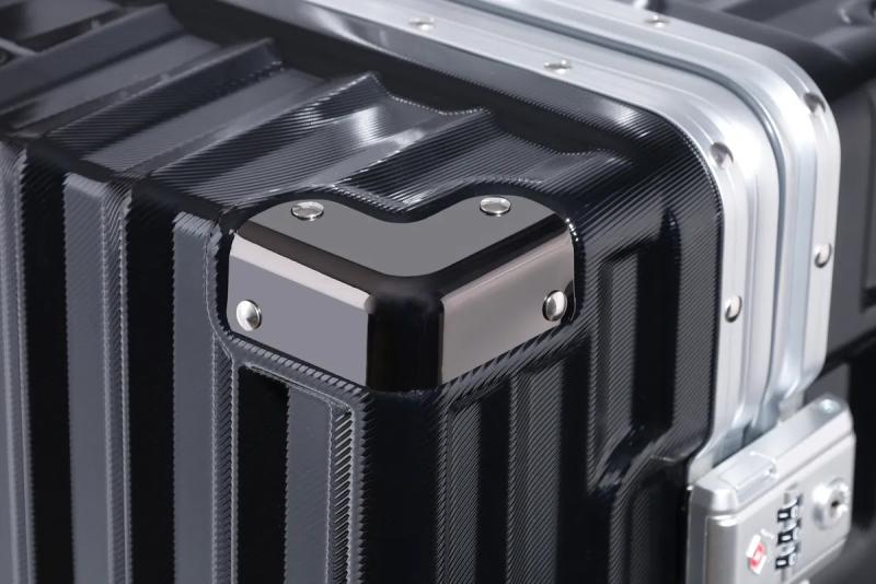 Valija Aumax Luxor Cabina 20 Aluminio 54x34x24 Cm Black /  Silver