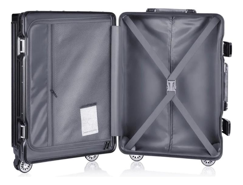 Valija Aumax Luxor Cabina 20 Aluminio 54x34x24 Cm Black /  Silver