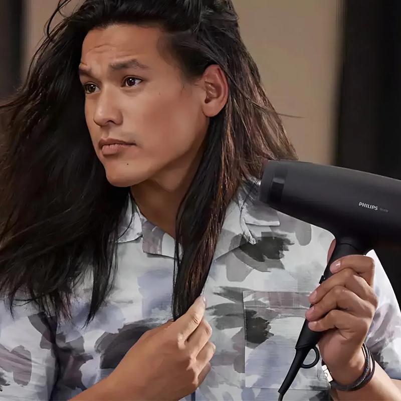 Secador De Pelo Plegable Philips Thermoprotect Bhd308/10 Color Negro