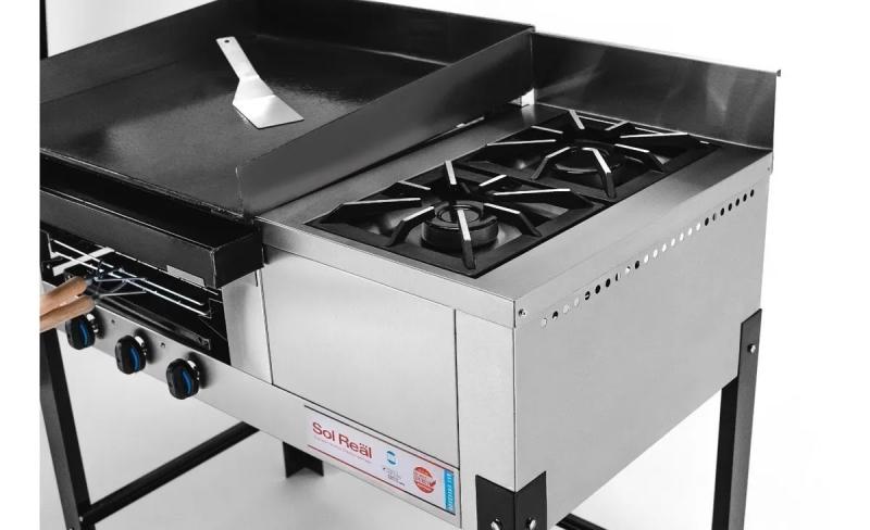 Plancha Lomitera Sol Real 277 Con Anafe Y Carlitero Acero