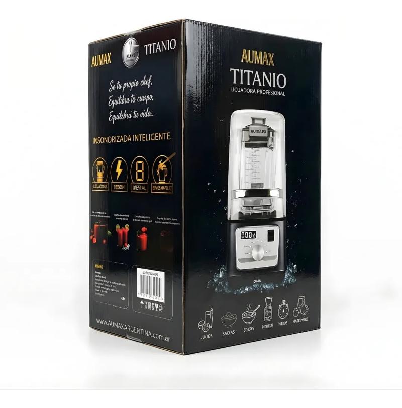 Licuadora Profesional AUMAX TITANIO BLACK HS-606E 1600 WATTS