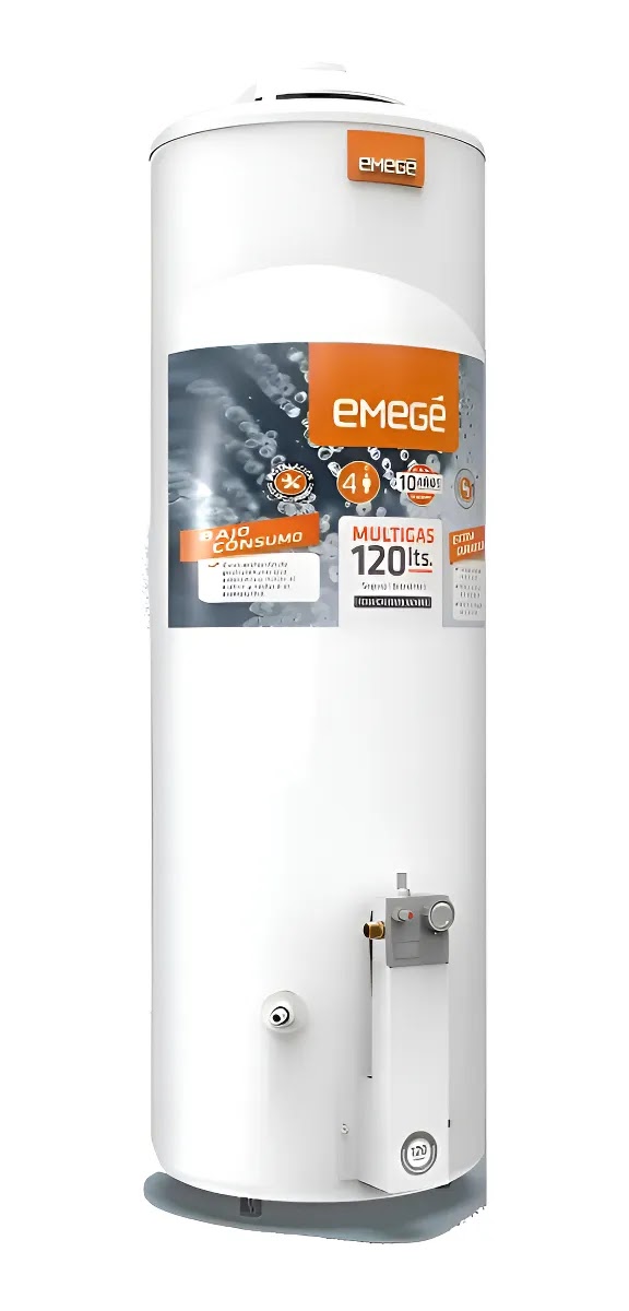 Termotanque Multigas Emege 120 Litros Colgar O Apoyar