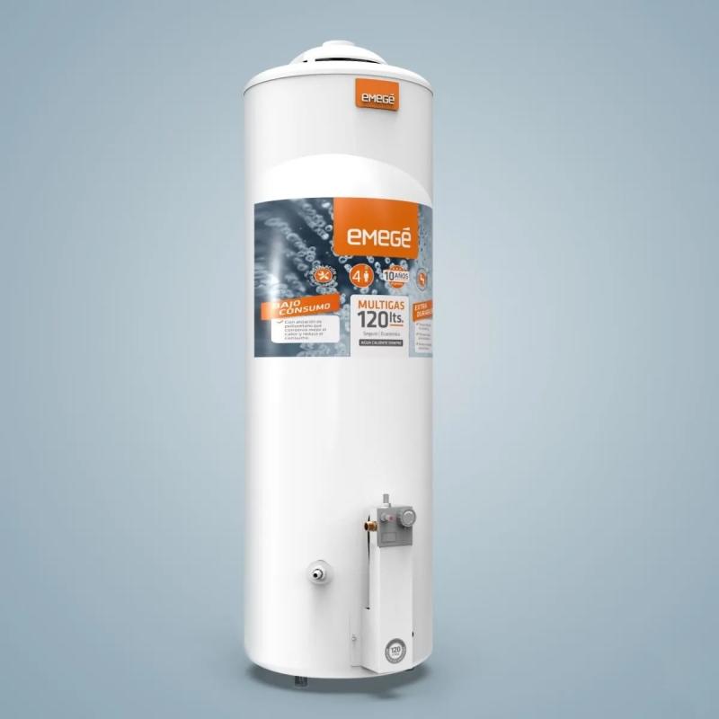 Termotanque Multigas Emege 120 Litros Colgar O Apoyar
