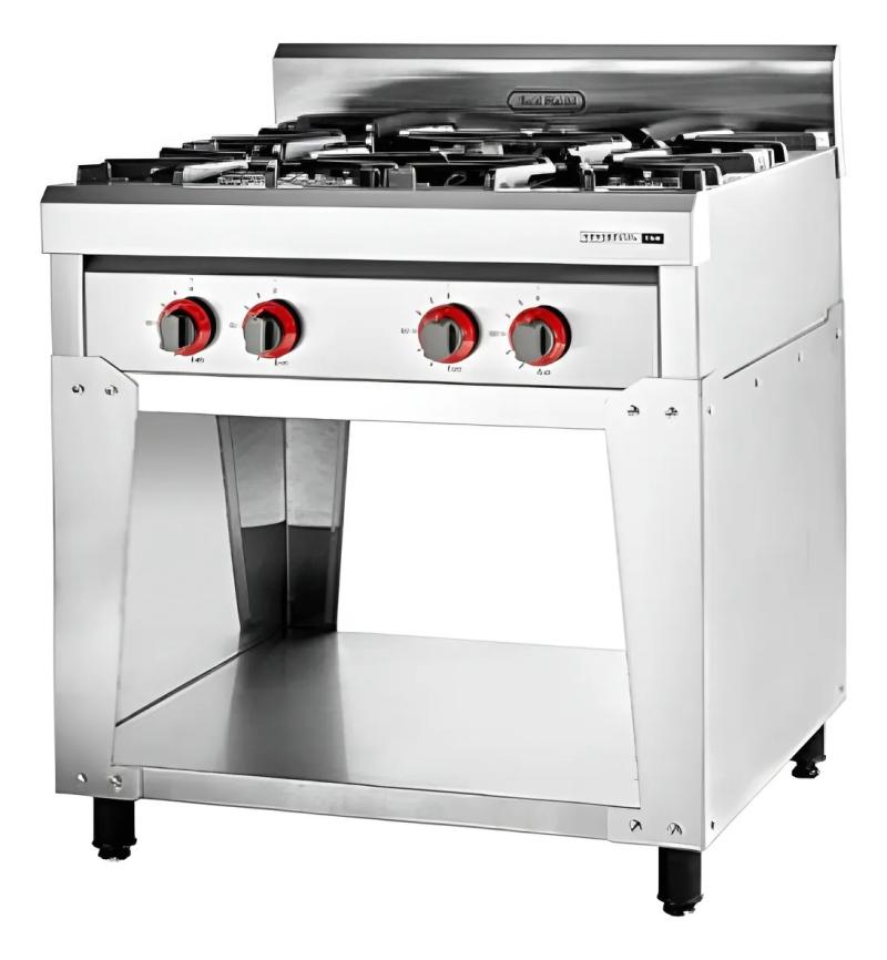 Anafe Industrial 731 Sol Real 4 Hornallas Acero Rejilla de Fundicion