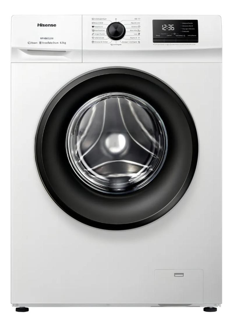 Lavarropas Hisense Wfmb6510wu Automático Carga Frontal 6.5kg 15 Programas