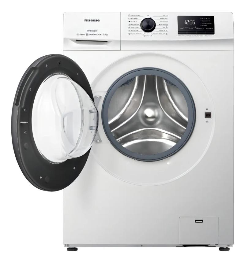 Lavarropas Hisense Wfmb6510wu Automático Carga Frontal 6.5kg 15 Programas