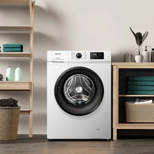 Lavarropas Hisense Wfmb6510wu Automático Carga Frontal 6.5kg 15 Programas