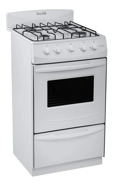 Cocina A Gas Escorial Candor S2 Color Blanco Gas Natural