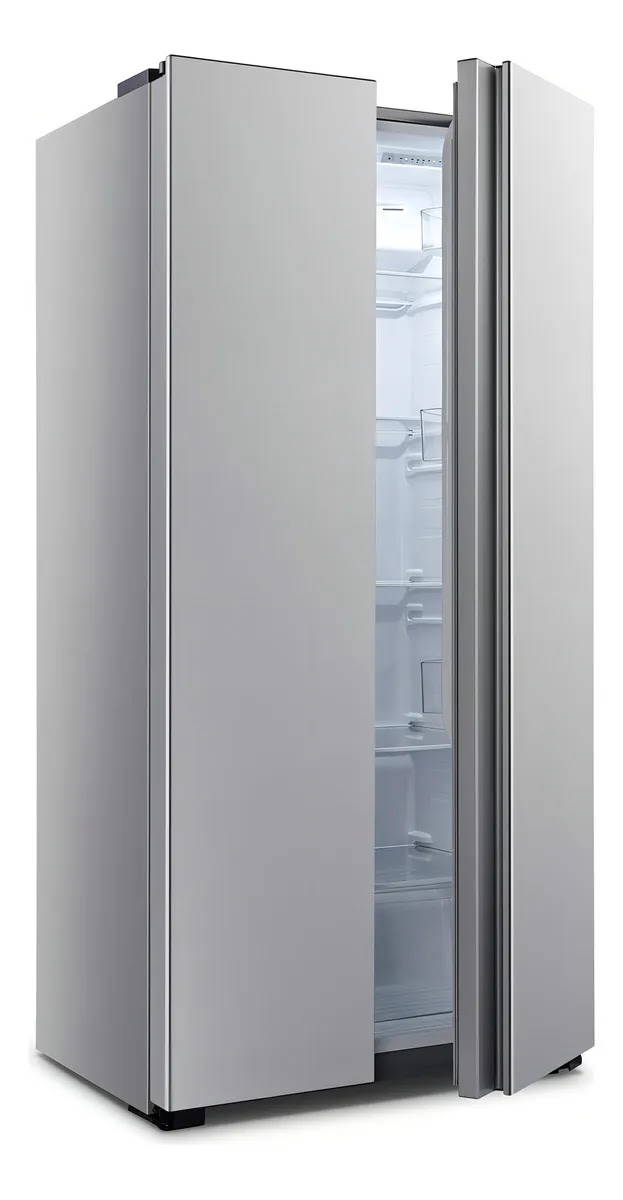 Heladera Side By Side Hisense Rs3n428nad No Frost 468 Litros Gris