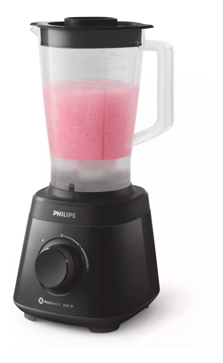 Licuadora Philips Hr2127/90 2 Lts 550 Watts Negra 
