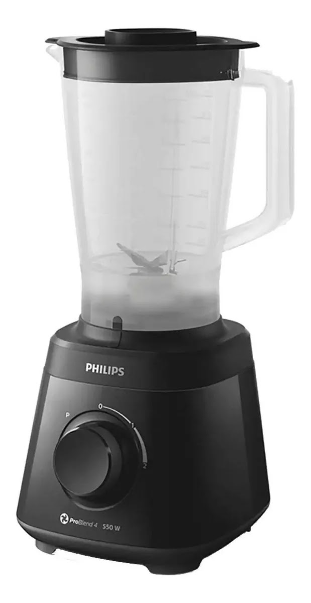 Licuadora Philips Hr2127/90 2 Lts 550 Watts Negra 
