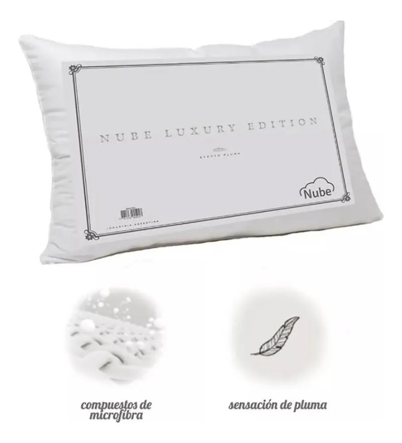 Almohada Nube Luxury Edition Efecto Pluma 90x50cm