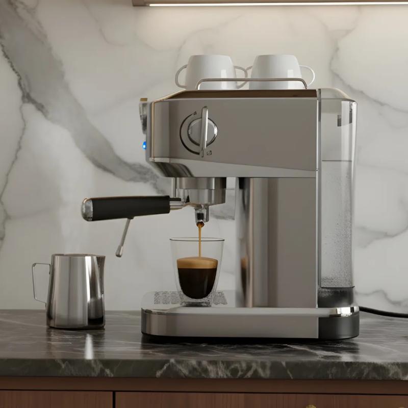 CAFETERA EXPRESS PLATINA CM-602G 20 BARES 2 EN 1 AUMAX