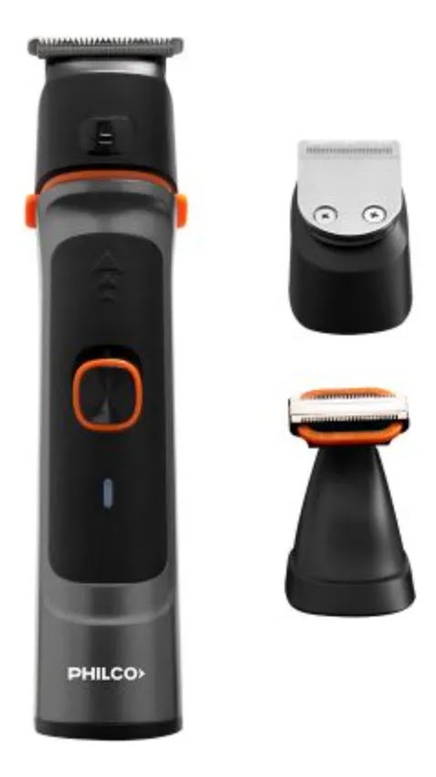 Corta Barba Eléctrica Philco 3 En 1 Inalámbrico Resistente Al Agua
