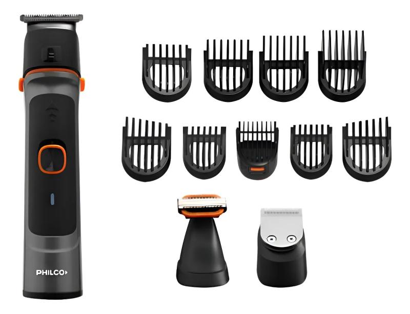 Corta Barba Eléctrica Philco 3 En 1 Inalámbrico Resistente Al Agua
