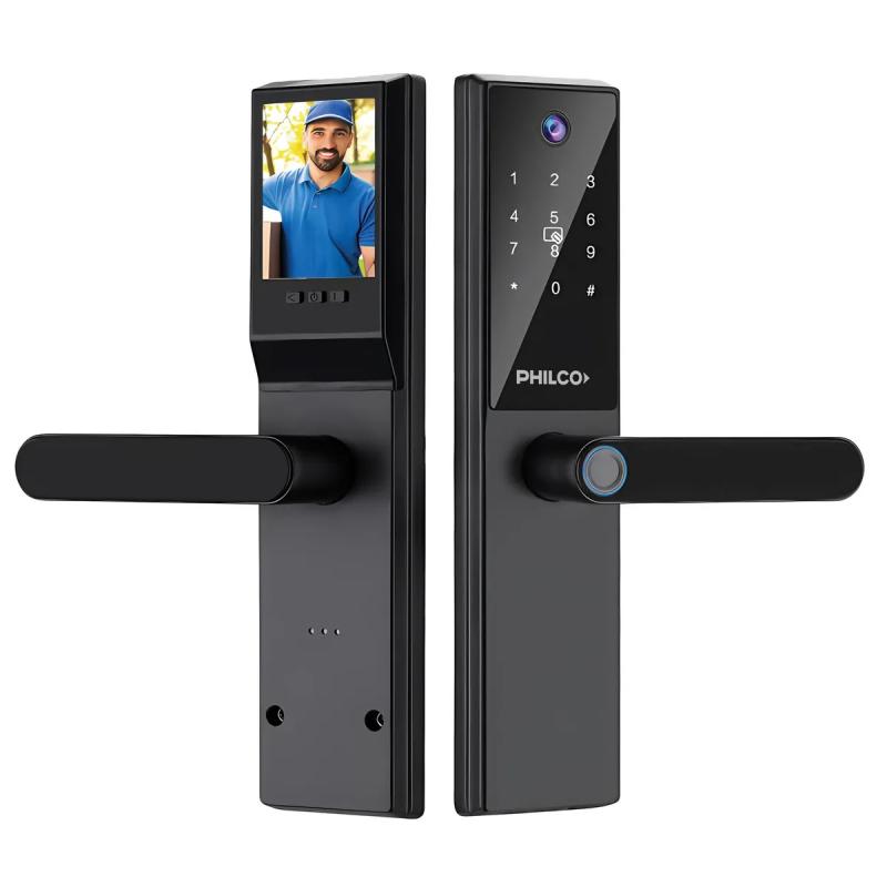Cerradura Inteligente Philco SLP400 Wifi Huella Tarjeta Llave Contraseña