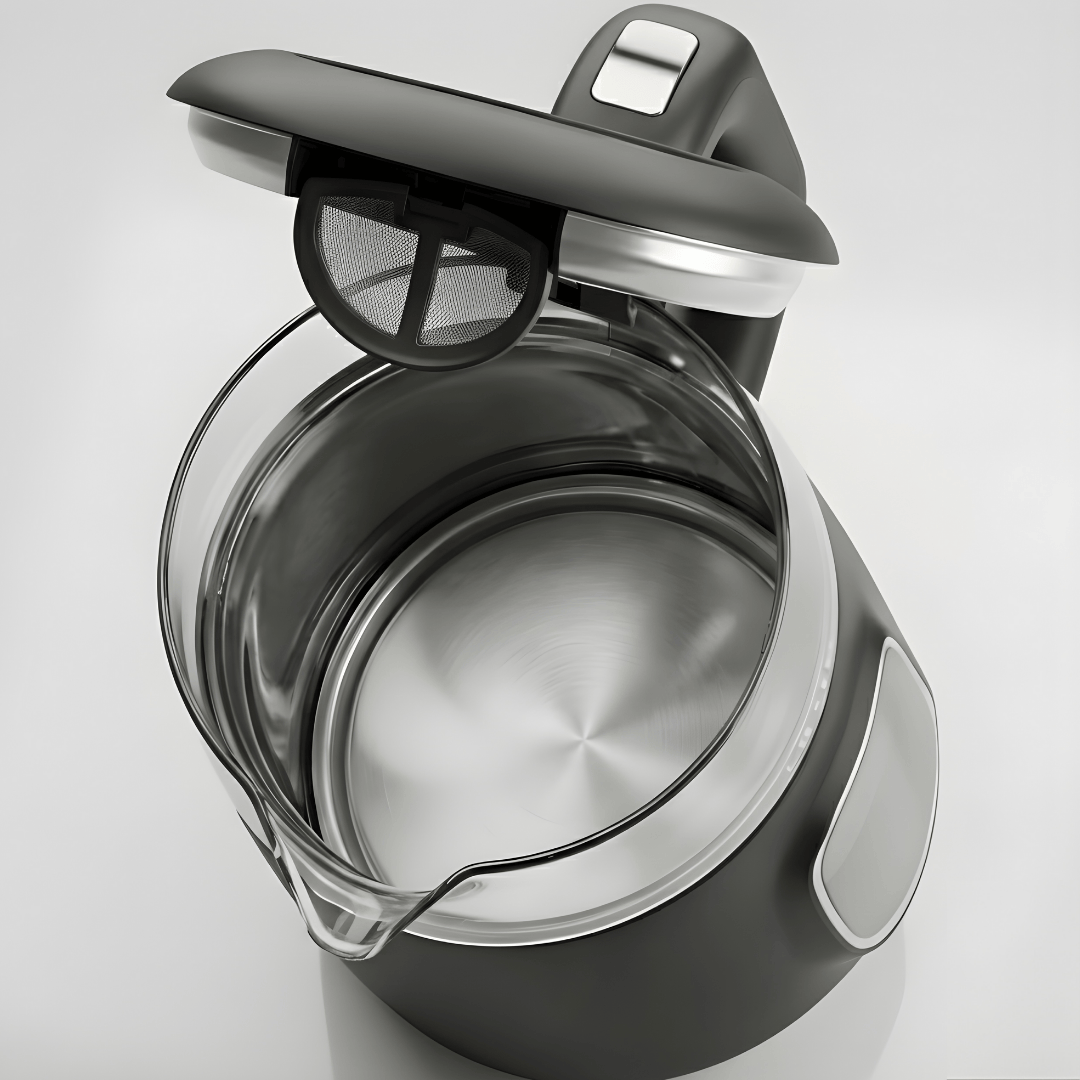 Pava electrica NOIR DIGITAL Acero y Vidrio 1,7 Litros AU-MAX