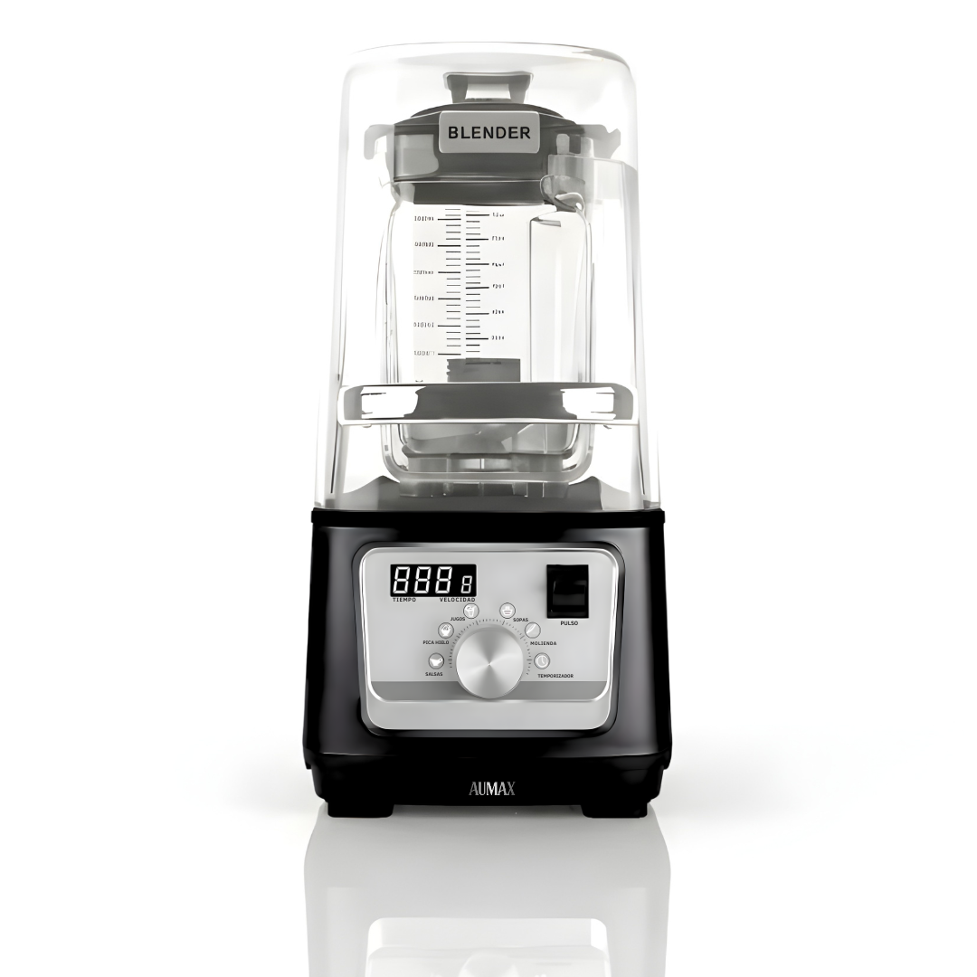 Licuadora Profesional TITANIO BLACK INSONORIZADA 1600 WATTS AU-MAX