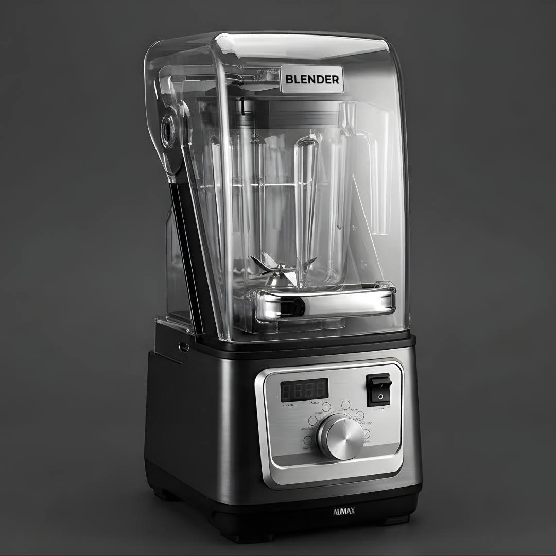 Licuadora Profesional TITANIO BLACK INSONORIZADA 1600 WATTS AU-MAX