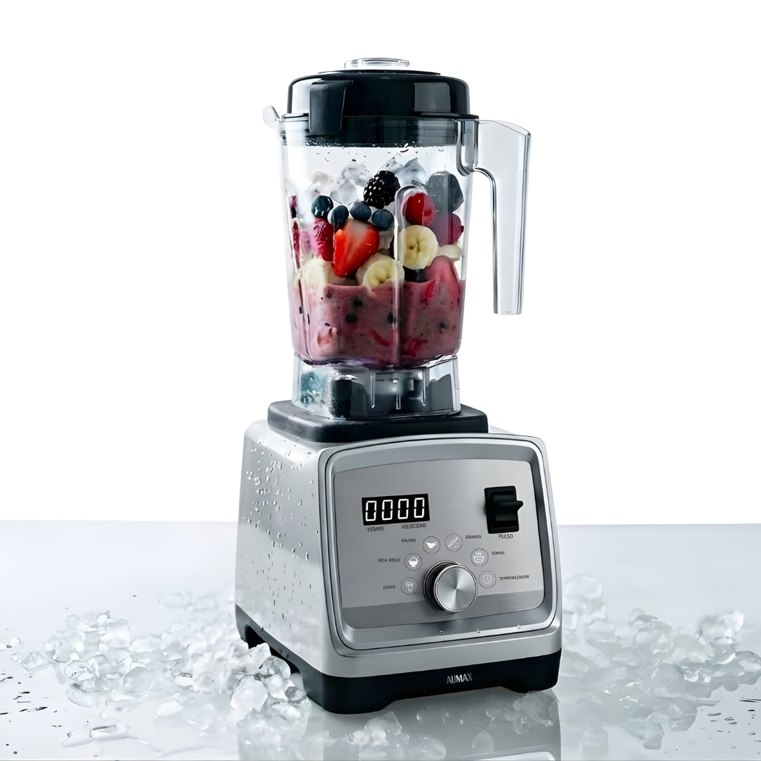 Licuadora Profesional AU-MAX FORZA GRIS PLATA HS-228C 1600 WATTS