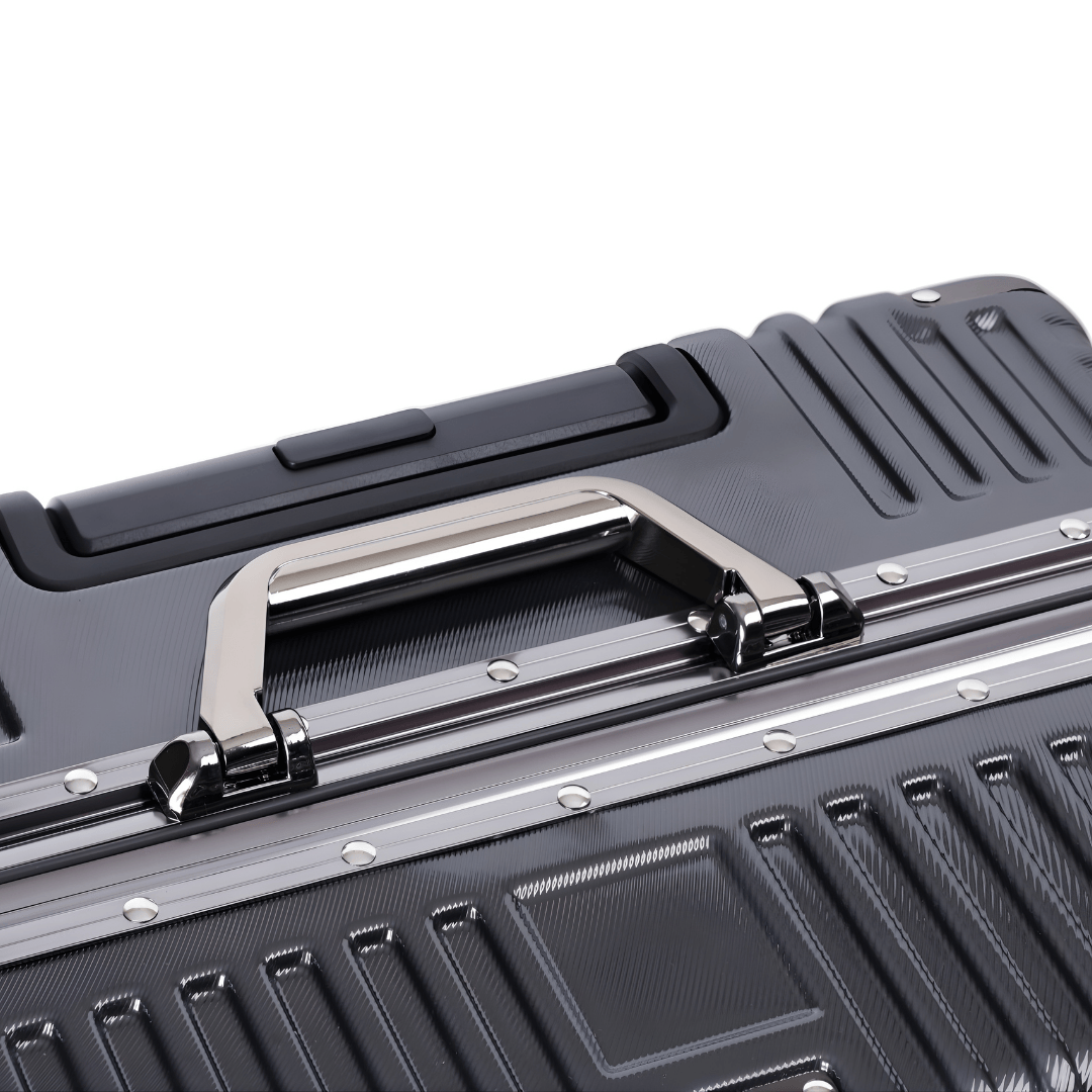 VALIJA ALLUMIA GREY / GUNMETAL MEDIANA 24" ABS+PC-4024G TSA AU-MAX