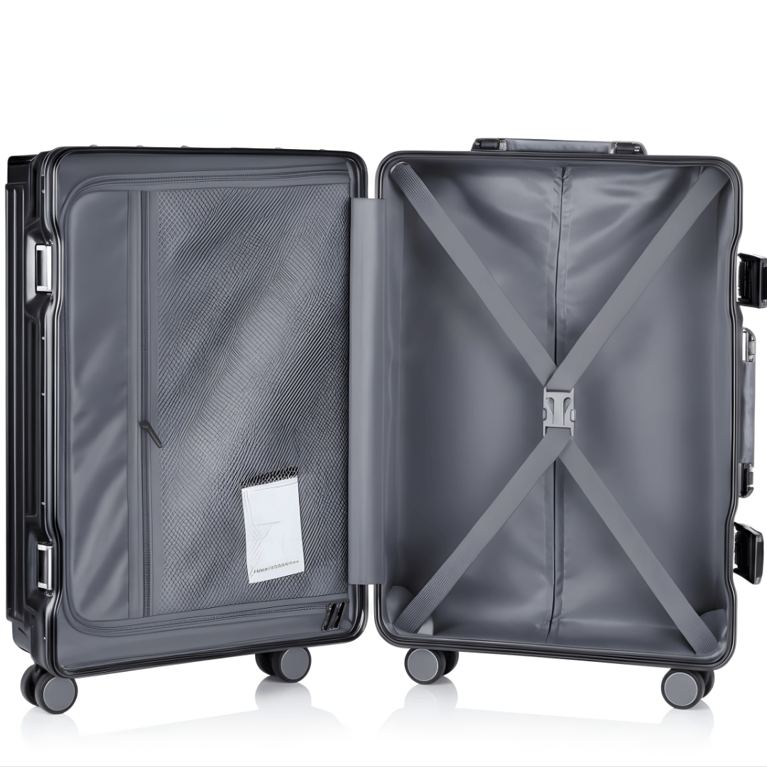 VALIJA ALLUMIA GREY / GUNMETAL MEDIANA 24" ABS+PC-4024G TSA AU-MAX