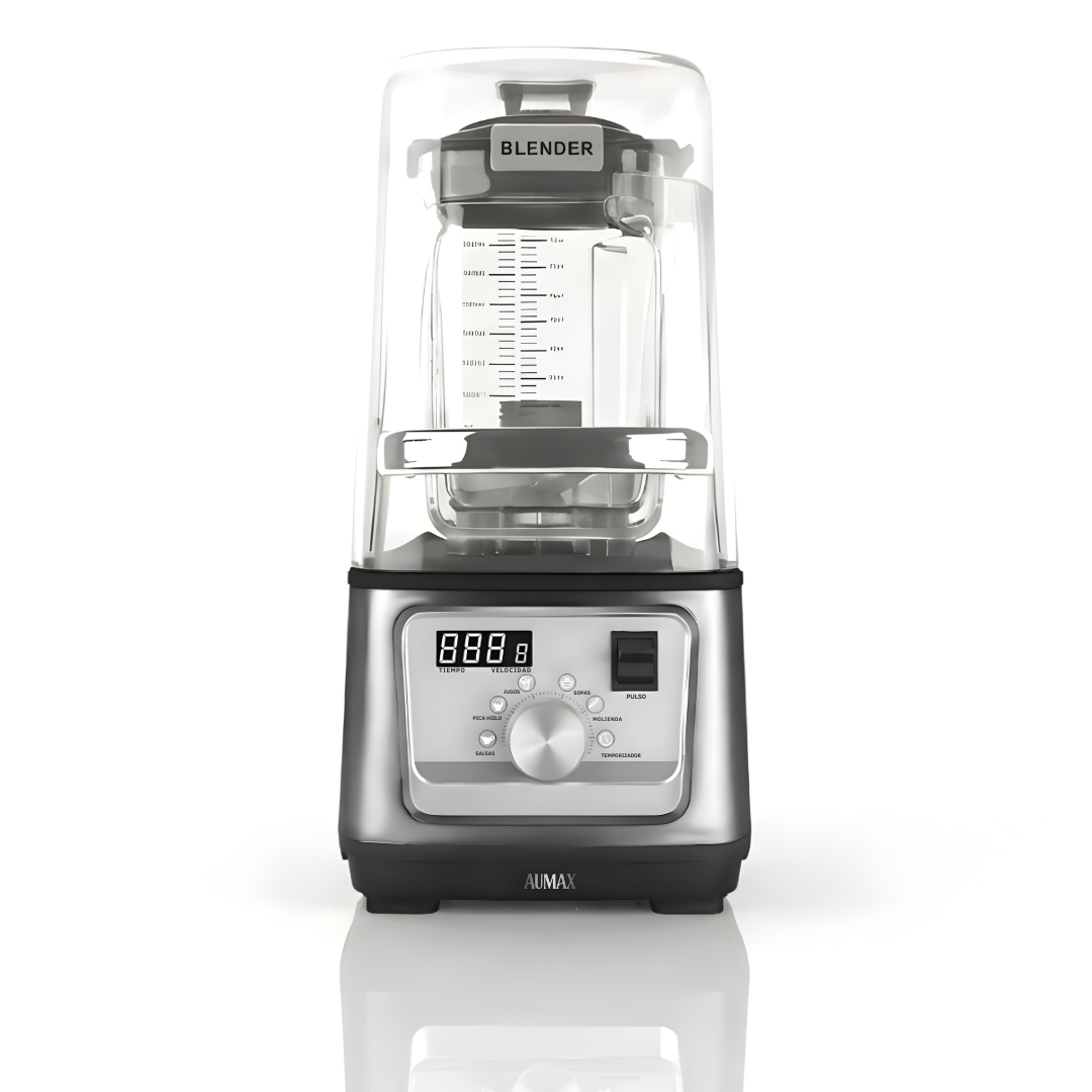 Licuadora Profesional TITANIO Silver INSONORIZADA 1600 WATTS AU-MAX