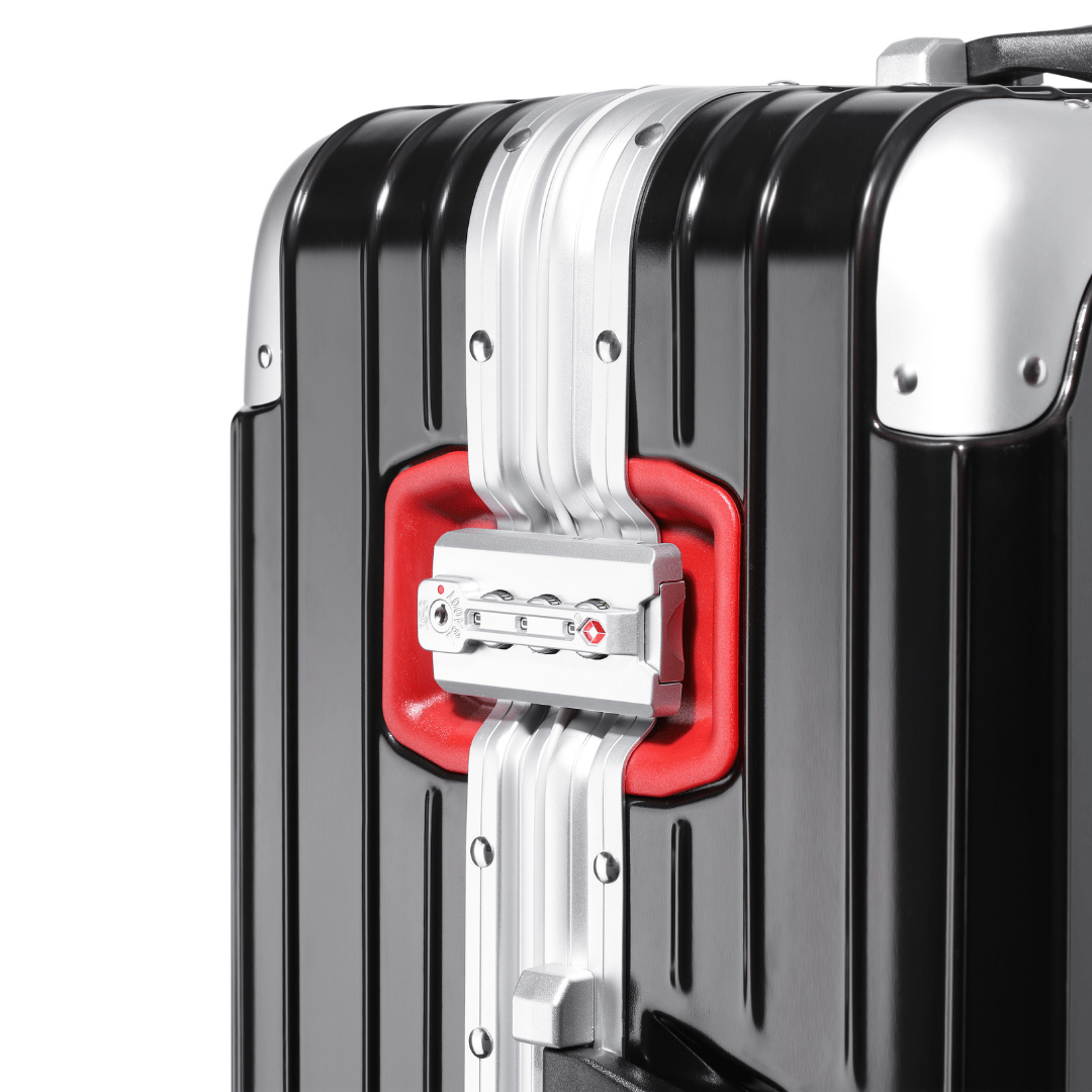 VALIJA MAGNA BLACK / RED EDITION GRANDE 28" TSA AU-MAX