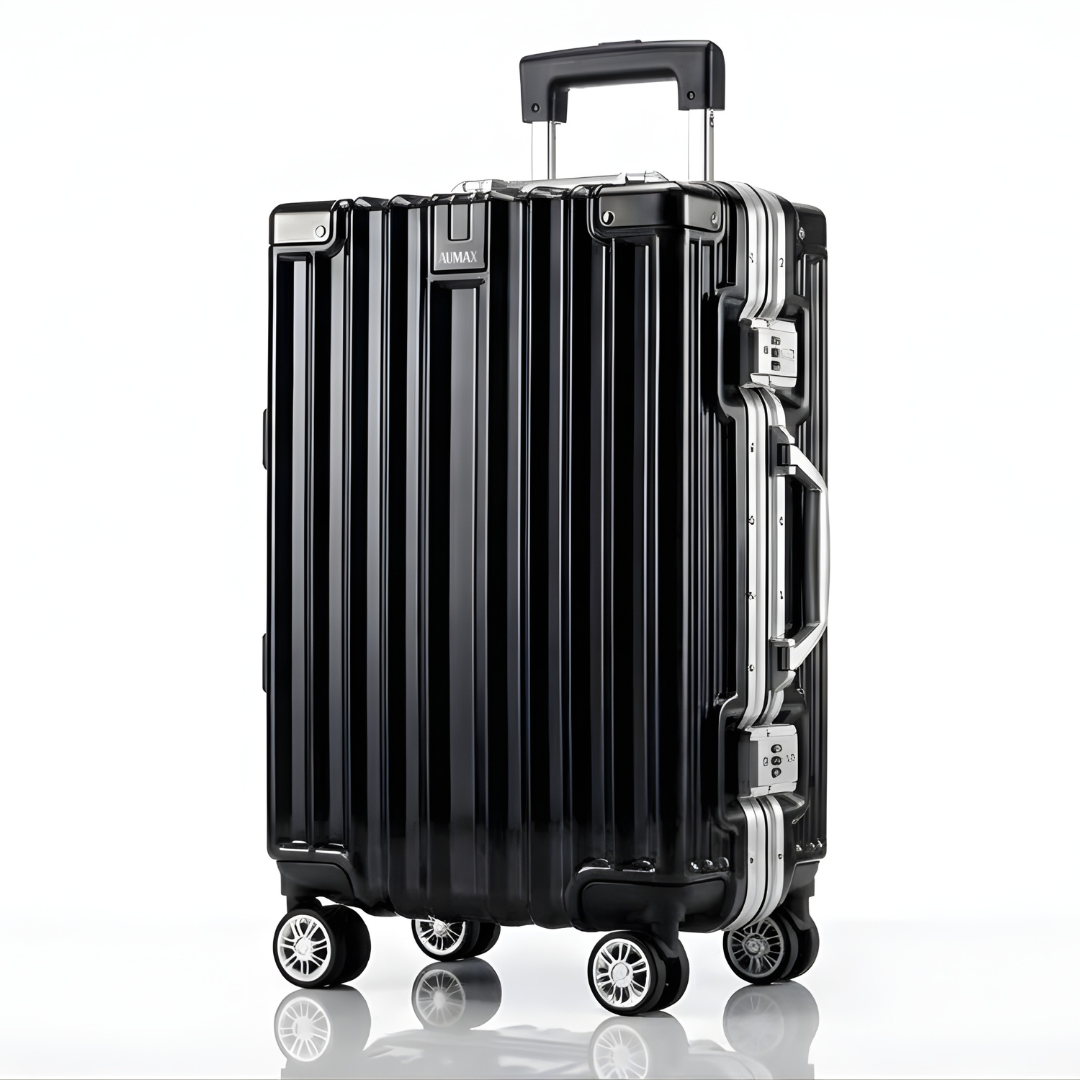 VALIJA LUXOR BLACK / SILVER CARRY ON 20" ABS+PC-4013G TSA AU-MAX