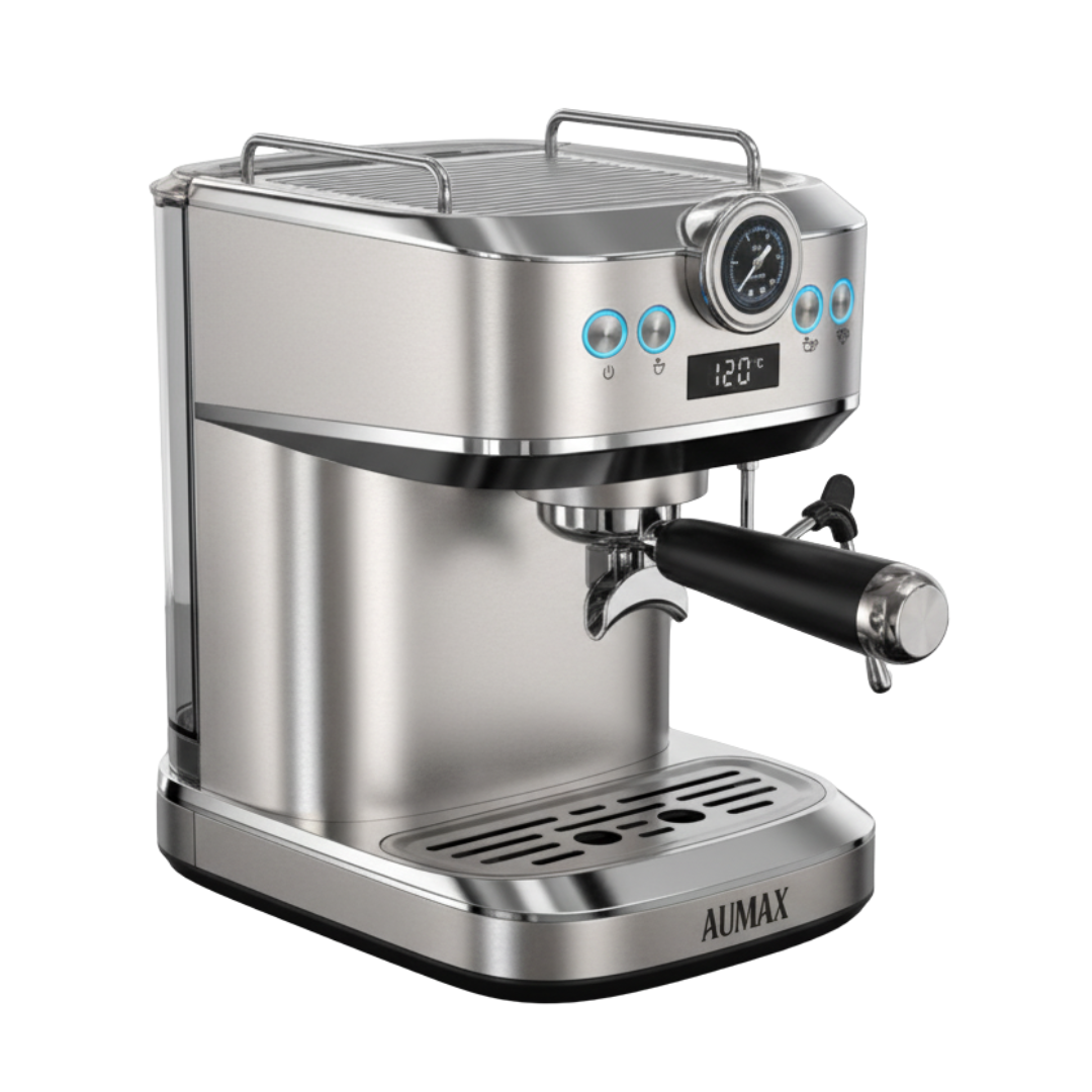 CAFETERA EXPRESS PLATINA 20 BARES 2 EN 1 Cafe Molido + Cápsulas AU-MAX